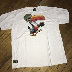 Notre Dame Fighting Irish Guinness Bird Tee Womens Large White Toucan